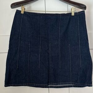 ICON National San Francisco Dark Indigo Denim Mini Skirt
